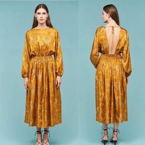 Silk Rhode Jacqueline Dress | Bronze Greco Resort Wear Size Large
